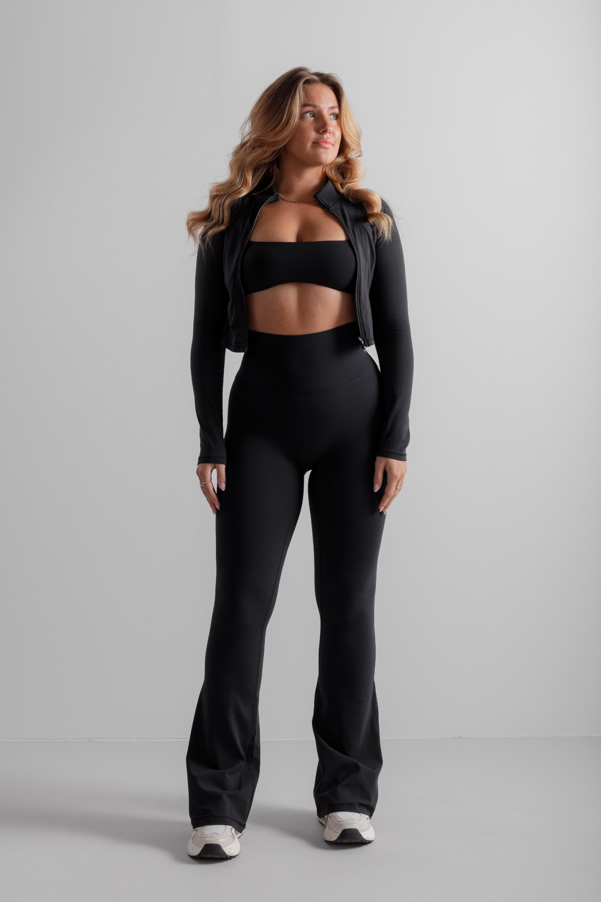 Black Soft Flared Pants