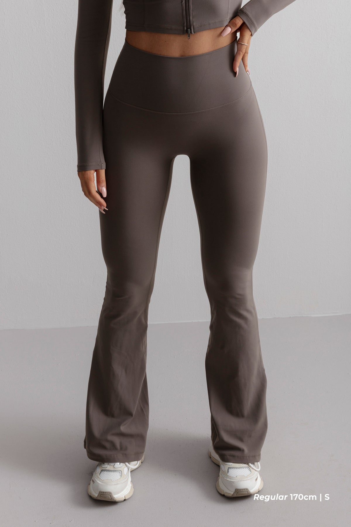 Soft Flared Pants - Mocha Mist