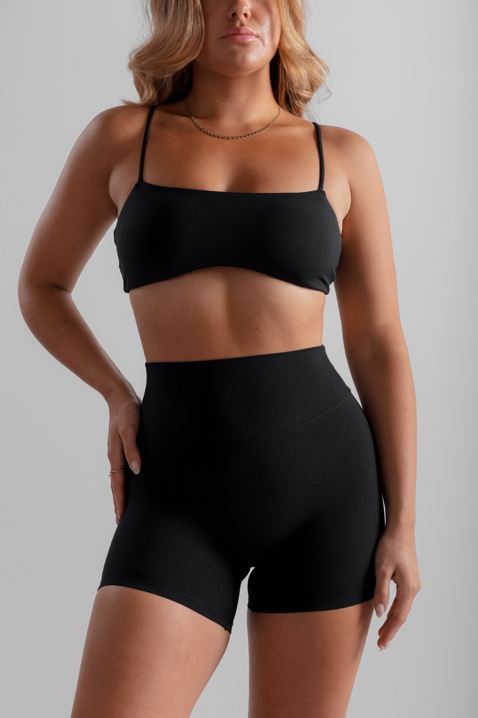 Black Bare Soft Shorts