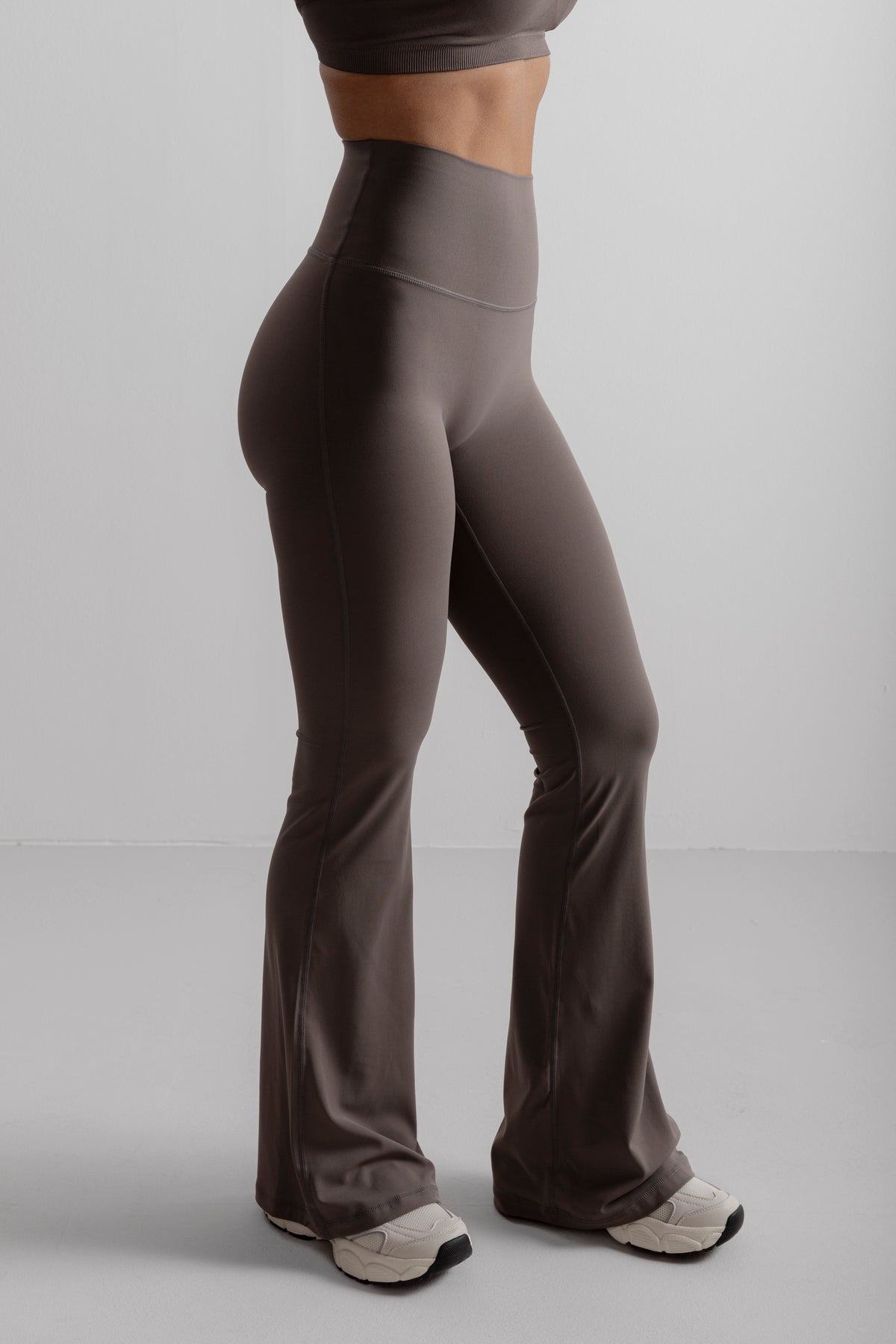 Soft Flared Pants - Mocha Mist