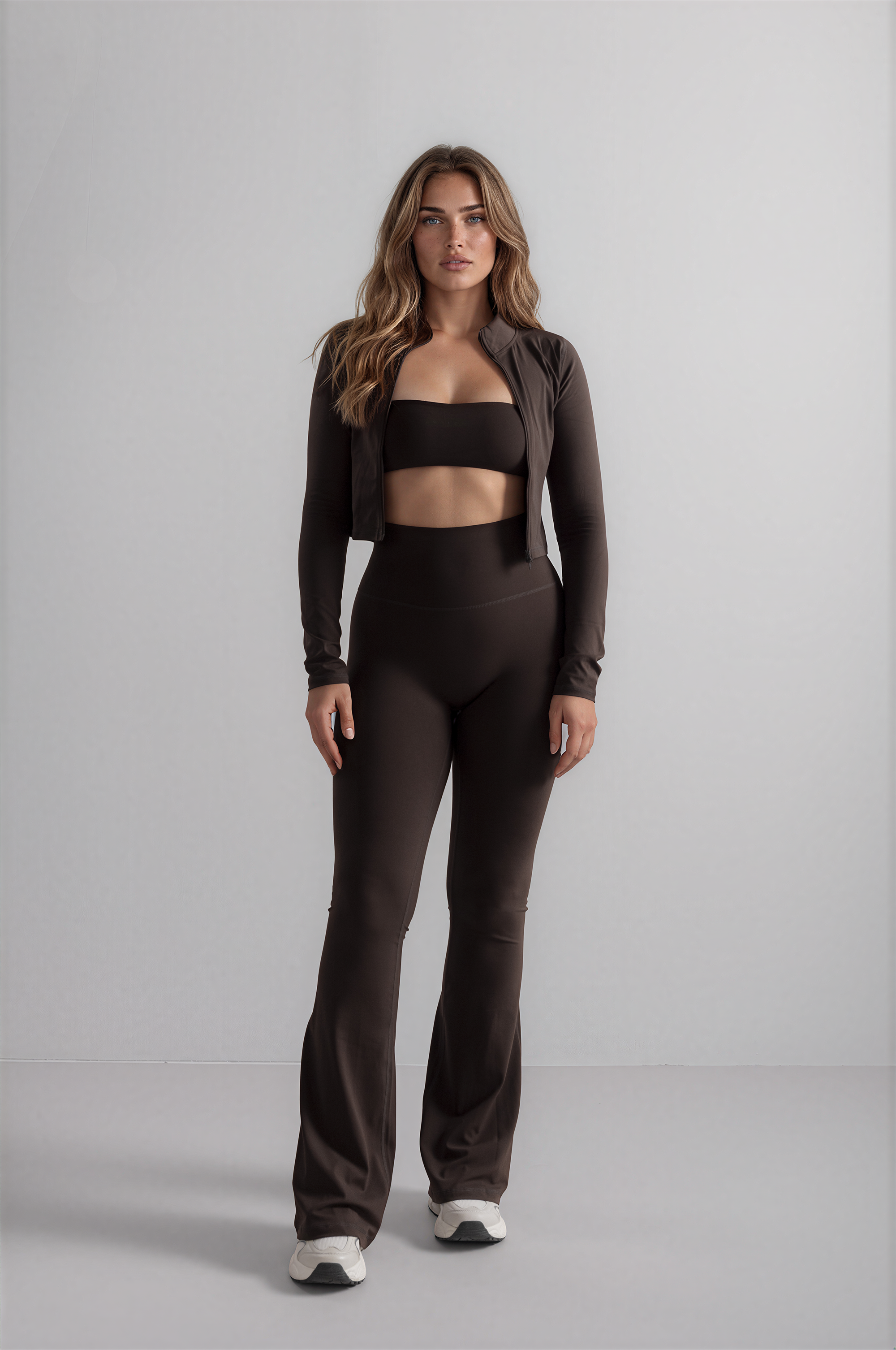 Soft Flared Pants - Espresso