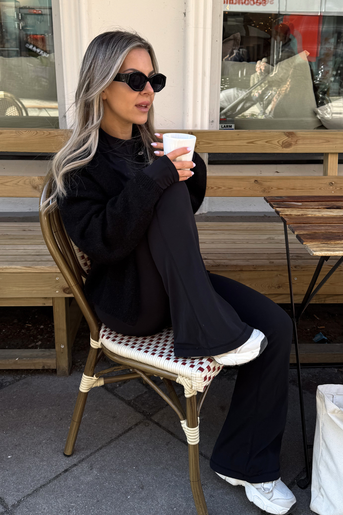 Black Soft Flared Pants