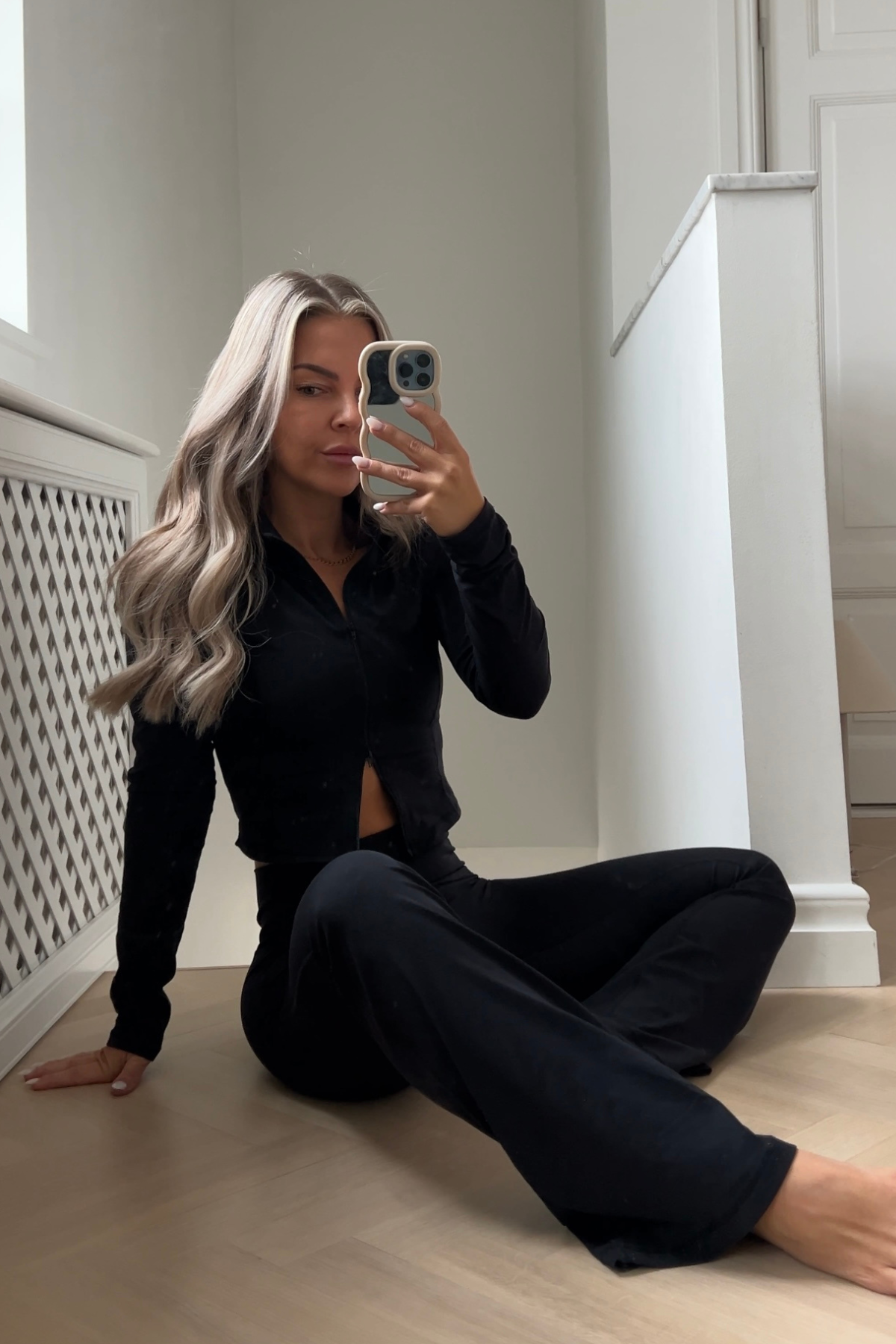 Black Soft Flared Pants