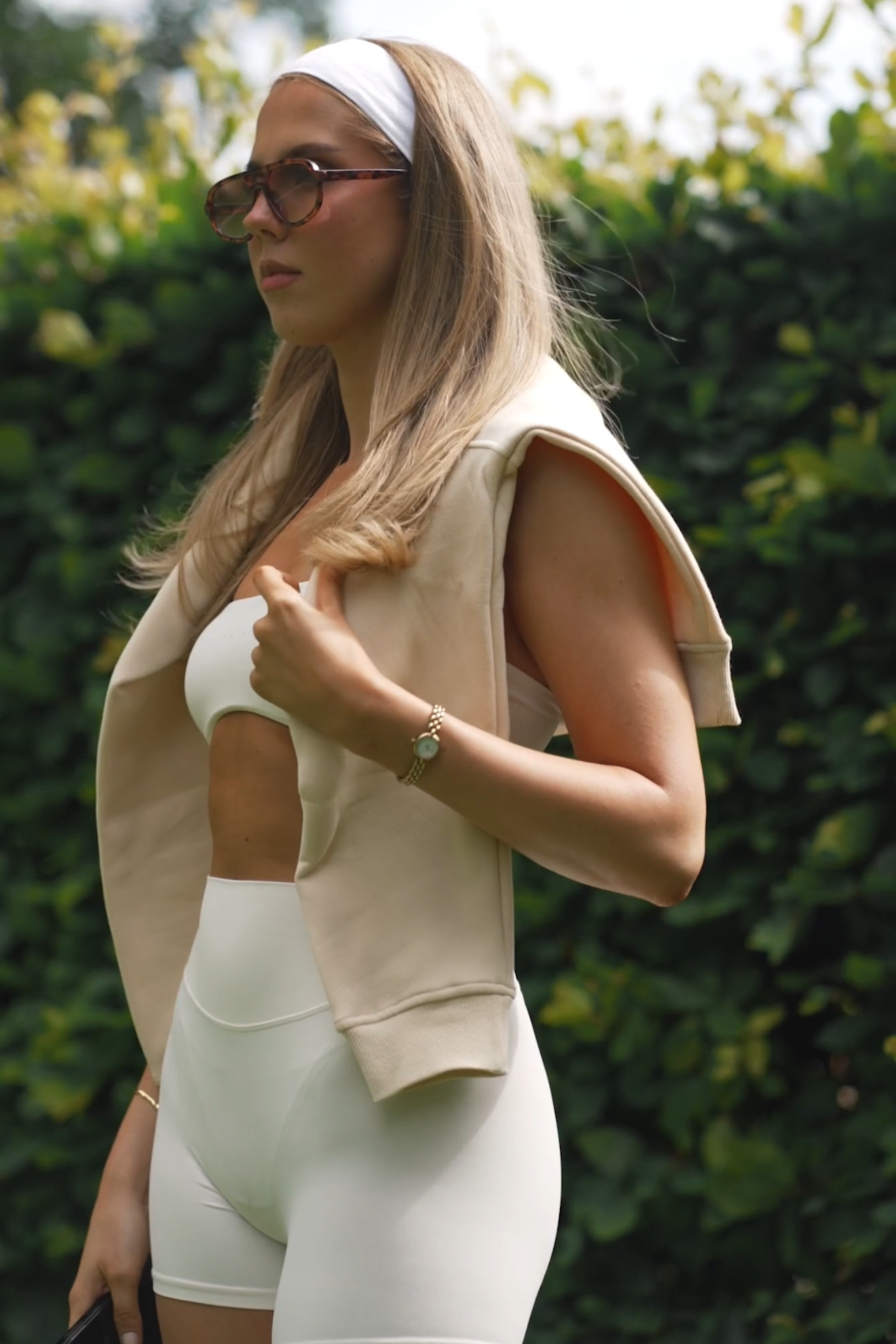 Pearl White Bare Soft Shorts