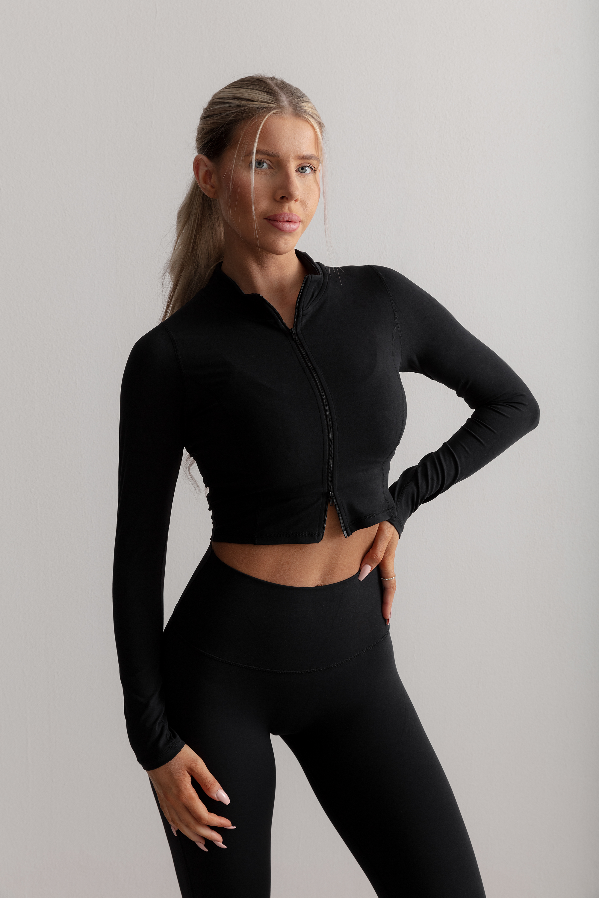 Black Soft Zip Jacket