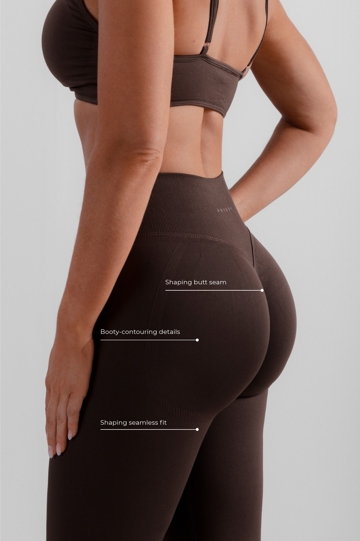 Core Seamless Tights - Cocoa