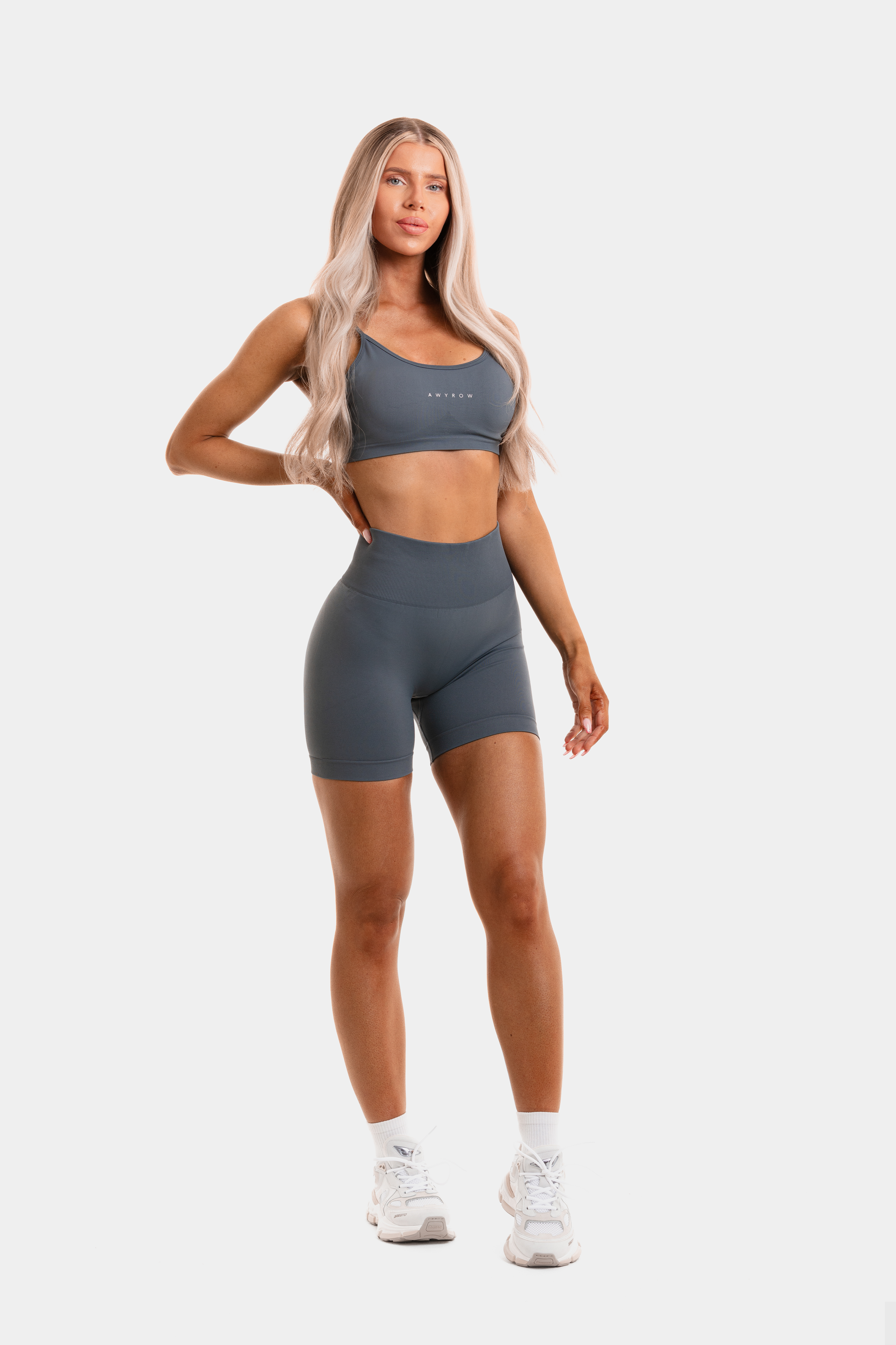 Silk Blue Sculpt Seamless Shorts