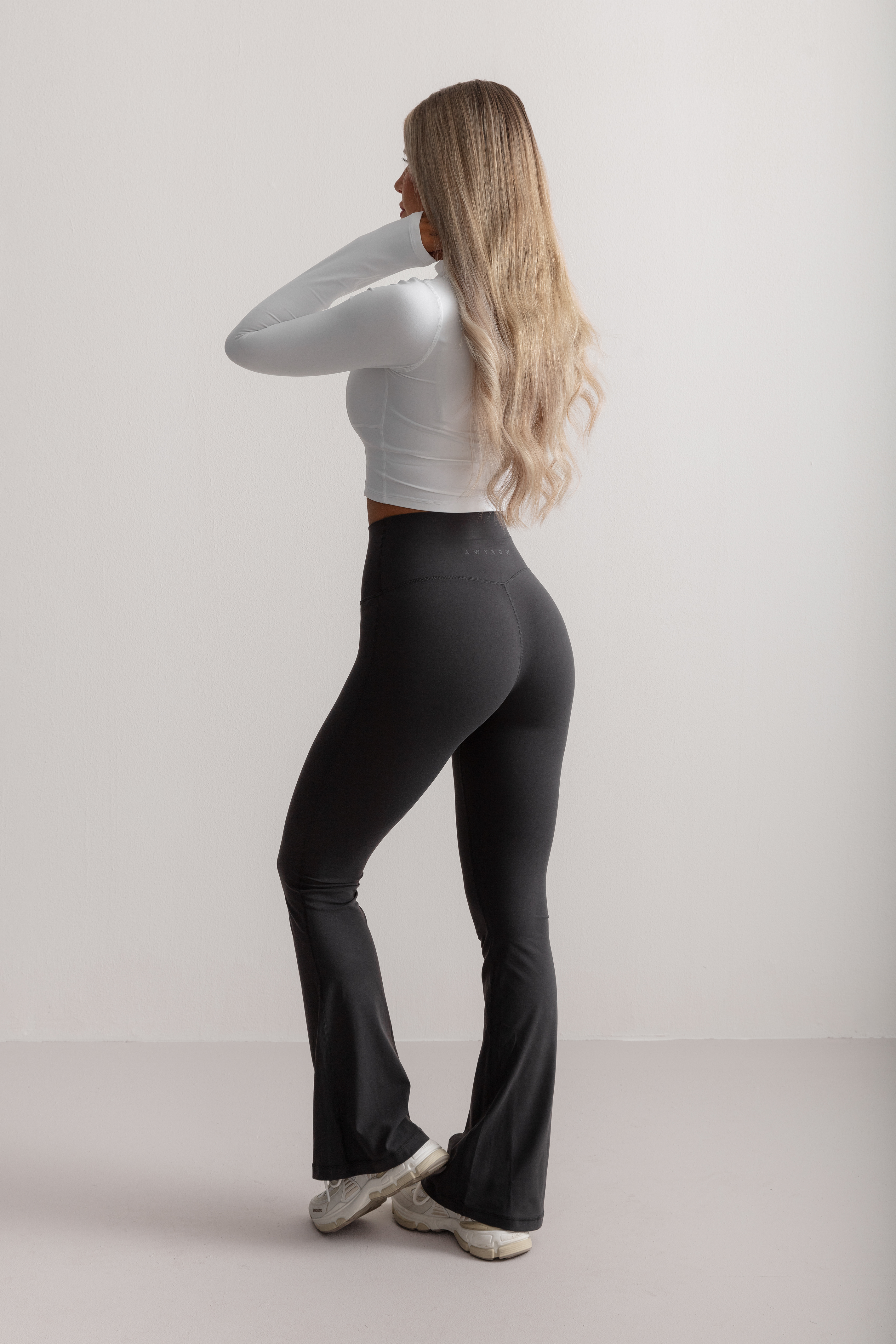 Stormy Grey Soft Flared Pants