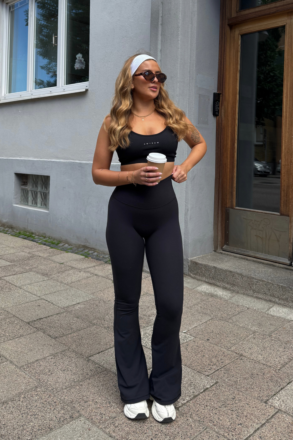 Black Soft Flared Pants