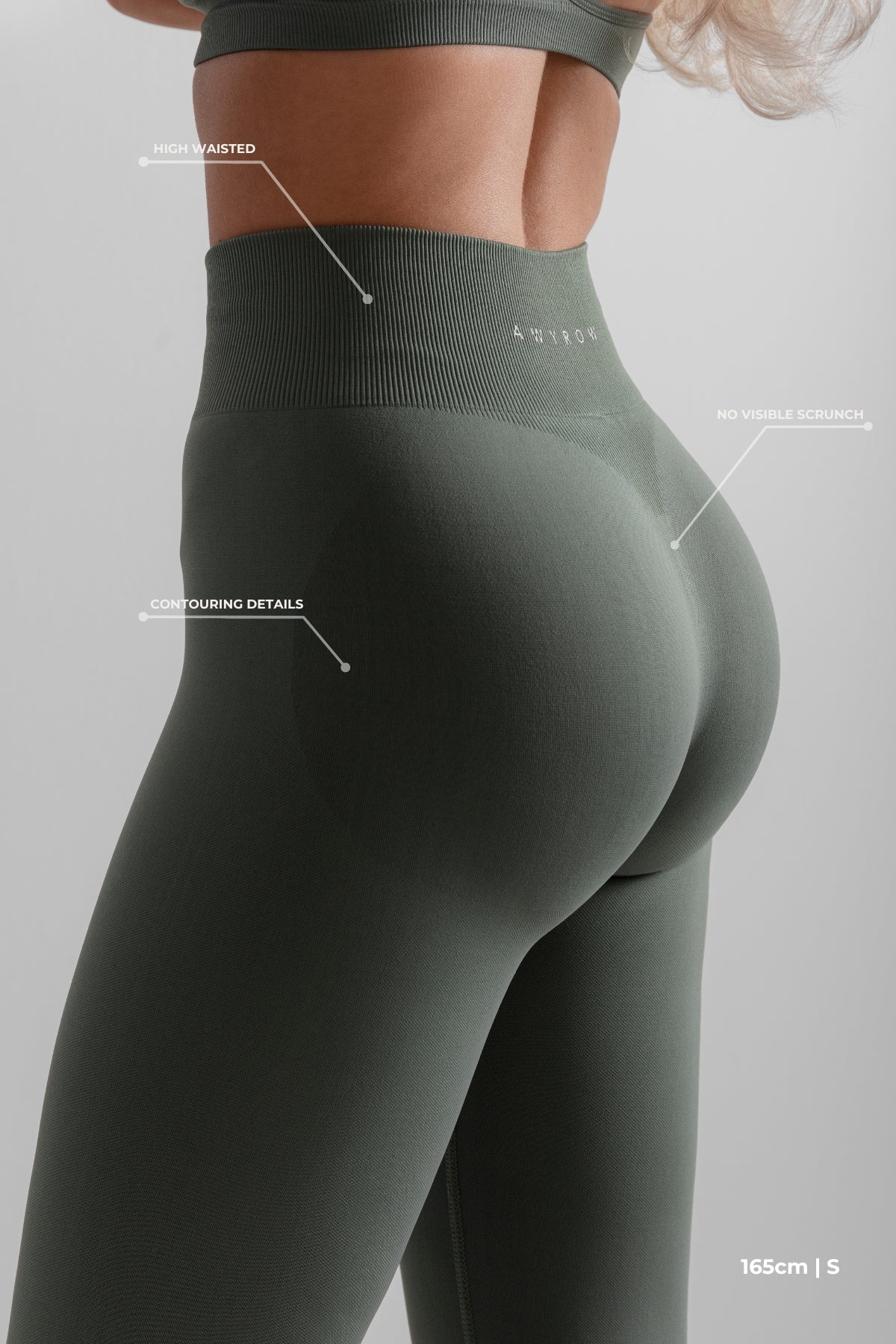 Sculpt Seamless Tights - Sage Khaki