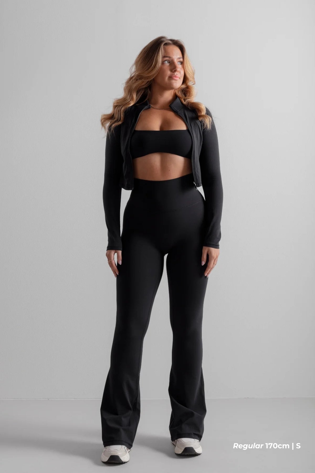 Soft Flared Pants - Black