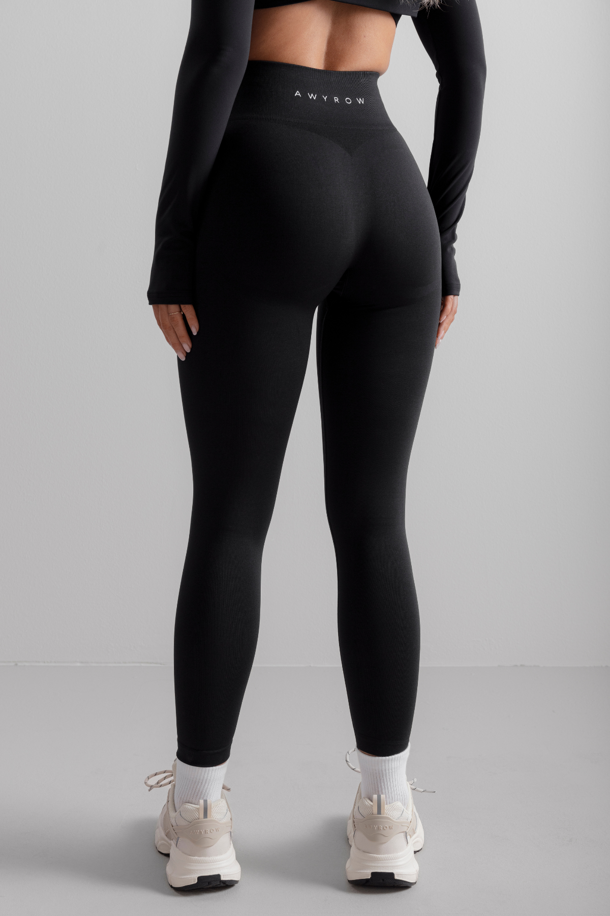Solid Black Essence Seamless Tights