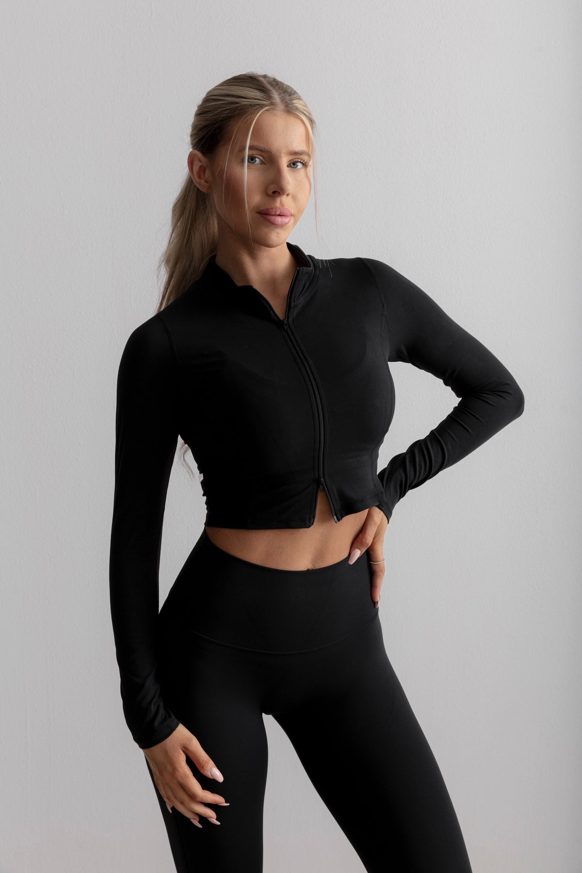 Soft Zip Jacket - Black