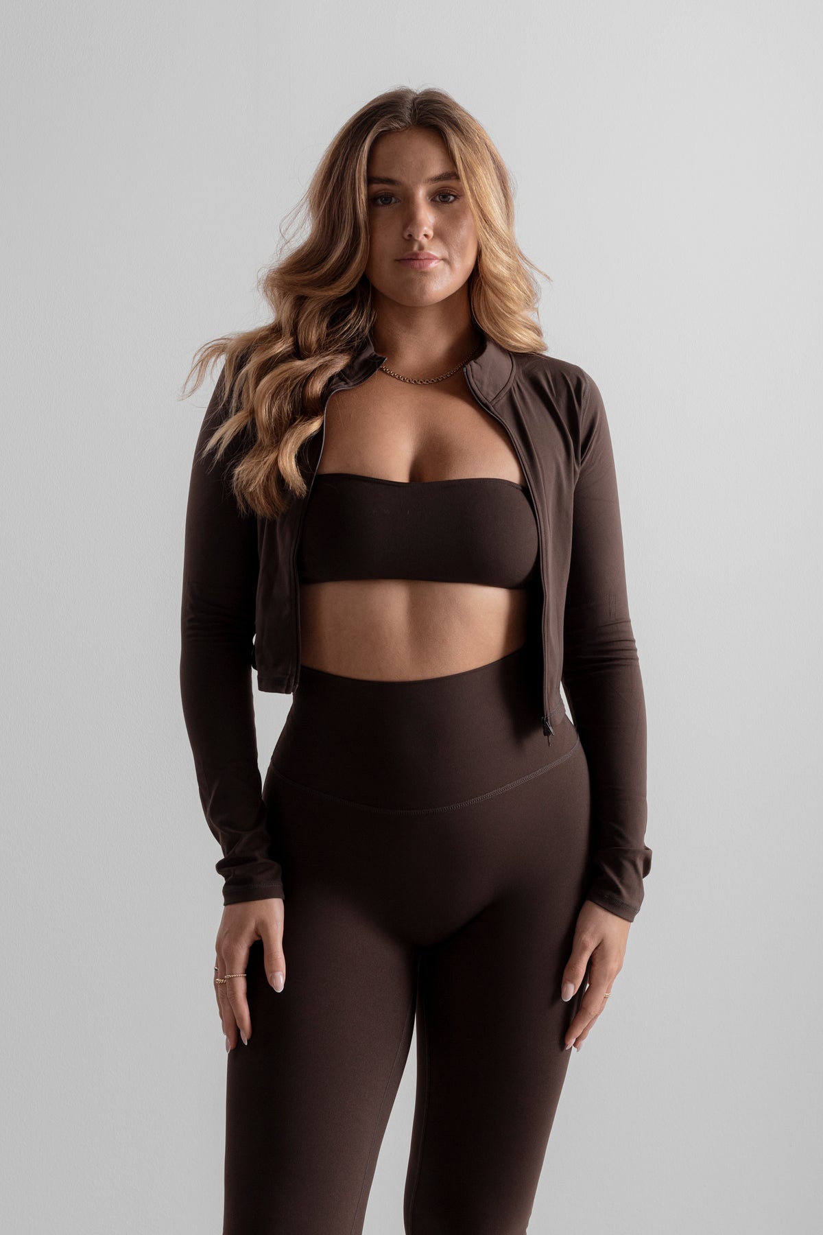 Soft Zip Jacket - Espresso