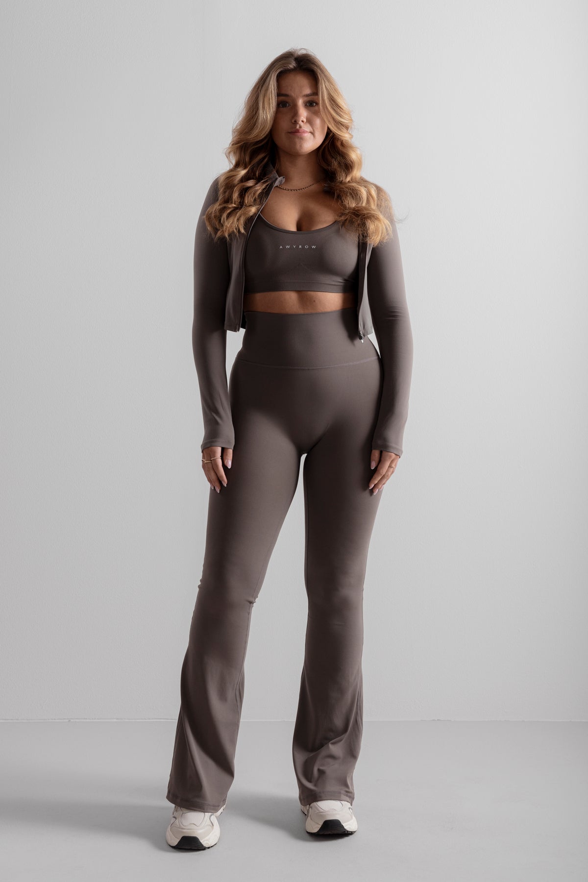 Soft Flared Pants - Mocha Mist