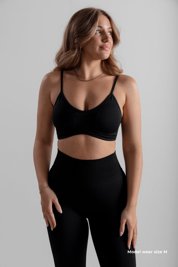Core Seamless Bra - Black