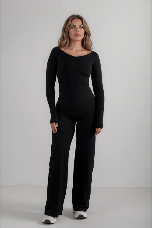 Forme Straight Pants - Black