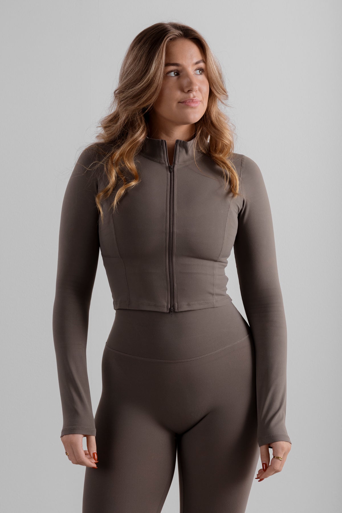 Soft Zip Jacket - Mocha Mist