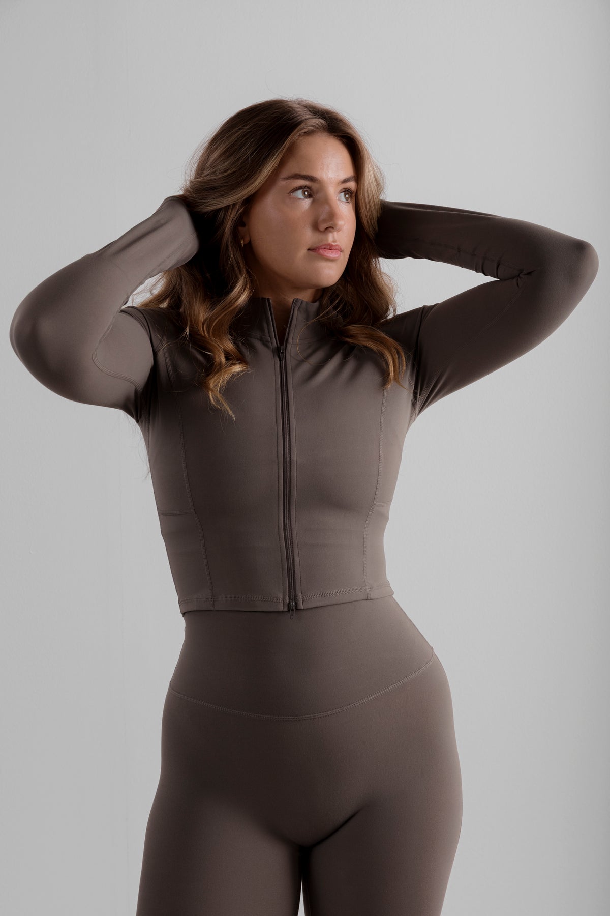 Soft Zip Jacket - Mocha Mist