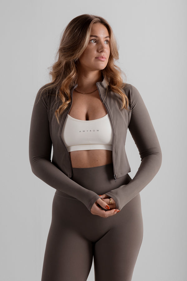 Soft Zip Jacket - Mocha Mist