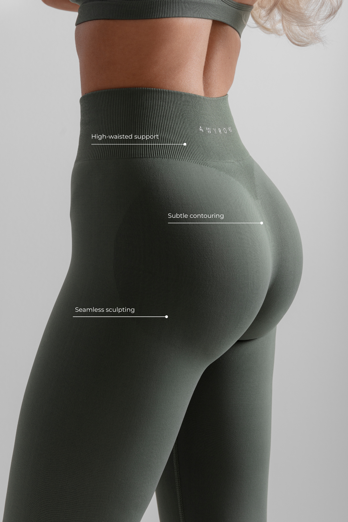 Sculpt Seamless Tights - Sage Khaki