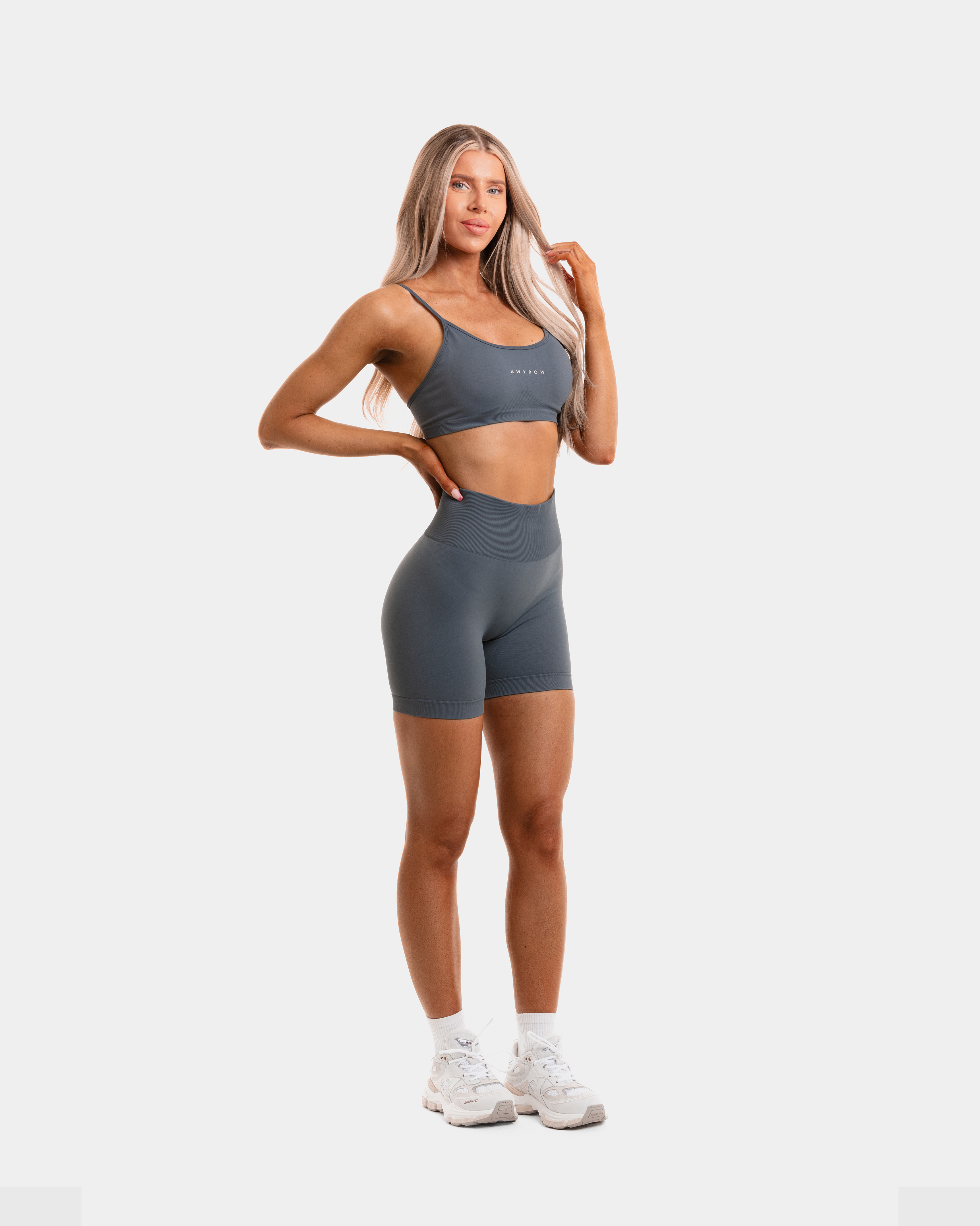 Silk Blue Sculpt Seamless Shorts