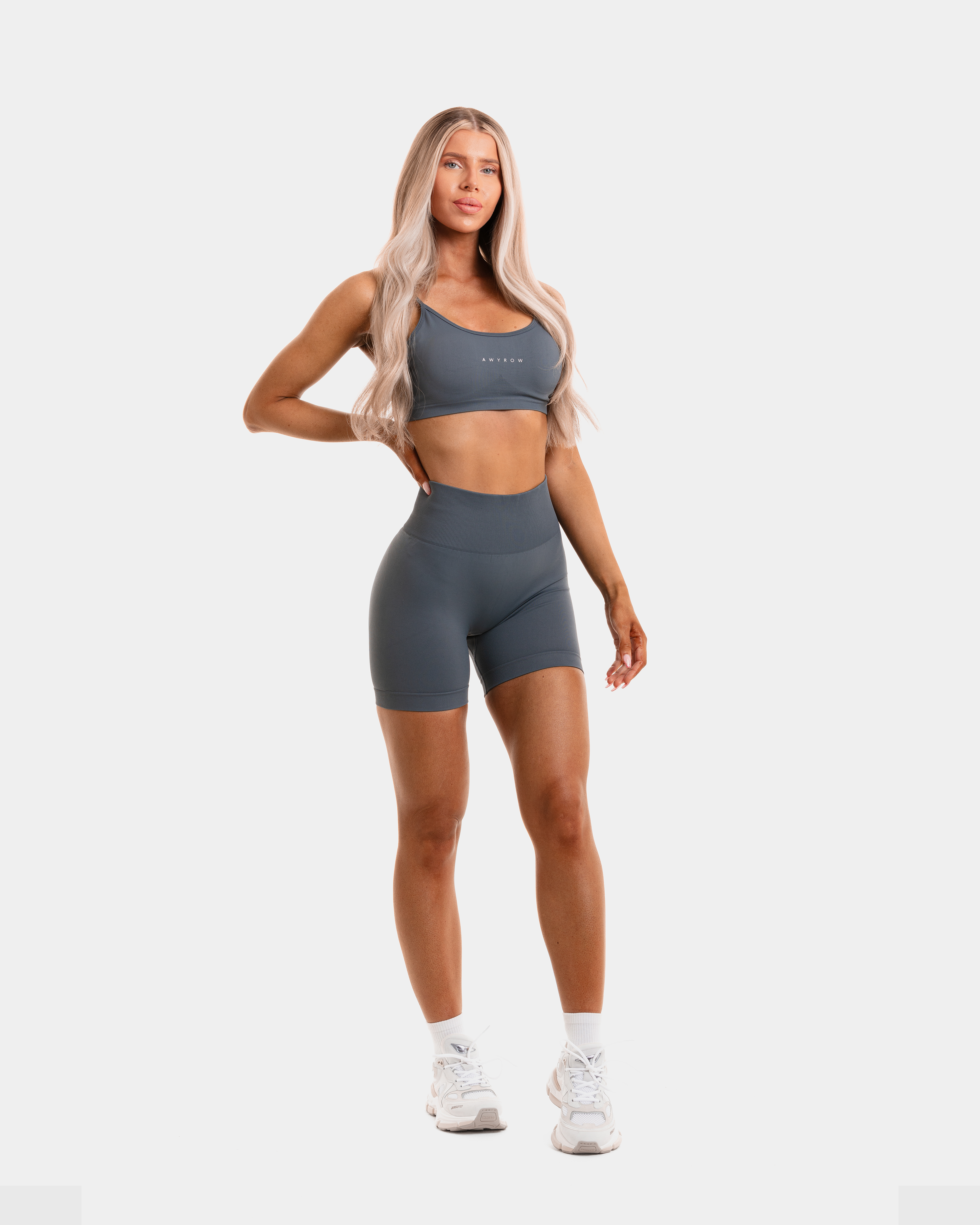 Silk Blue Sculpt Seamless Shorts