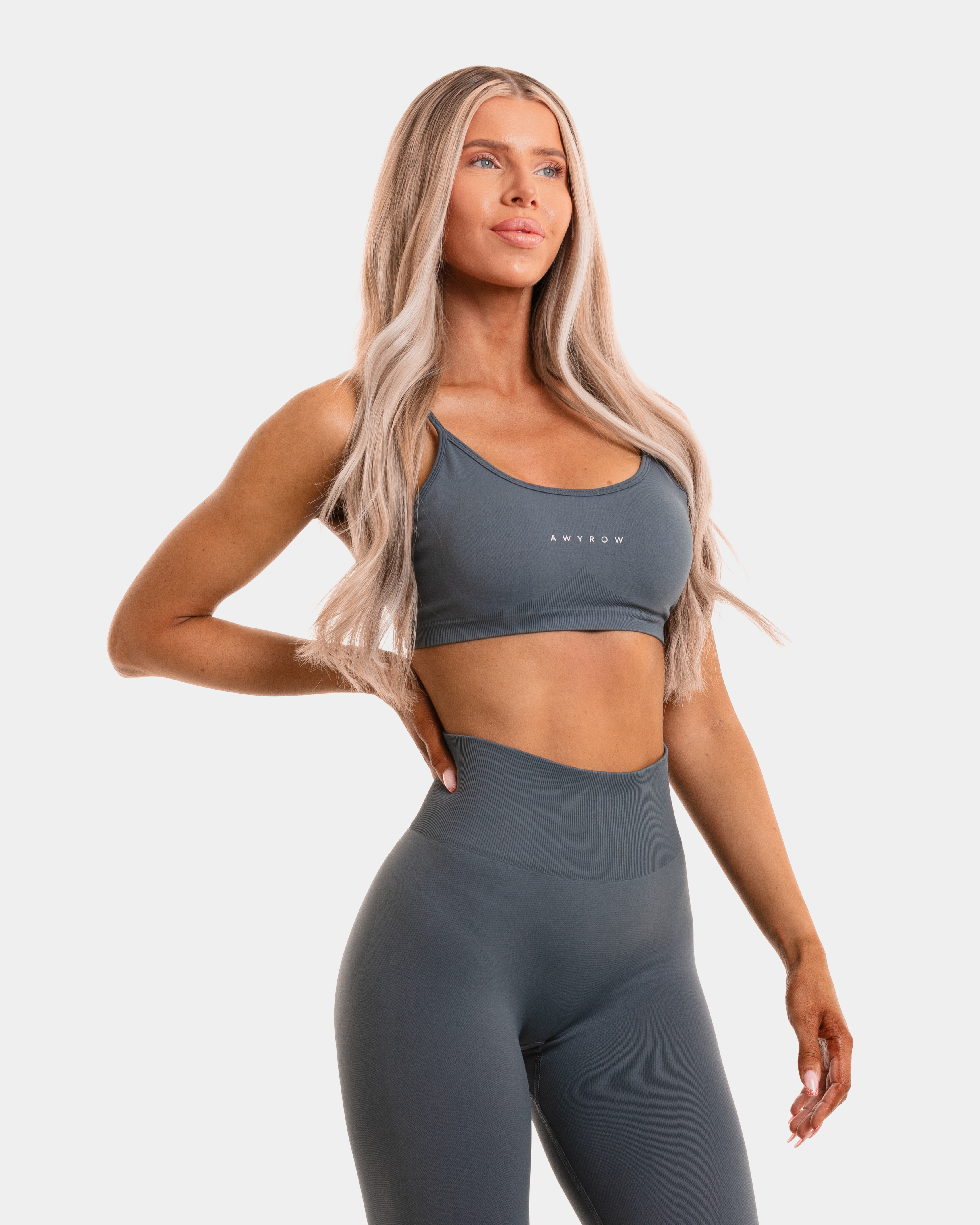 Silk Blue Sculpt Seamless Top