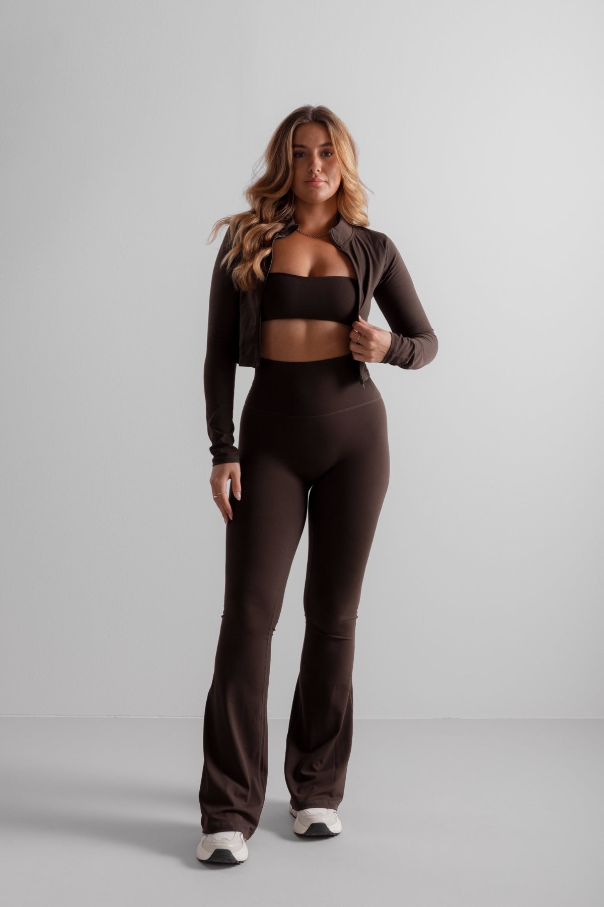 Soft Flared Pants - Espresso